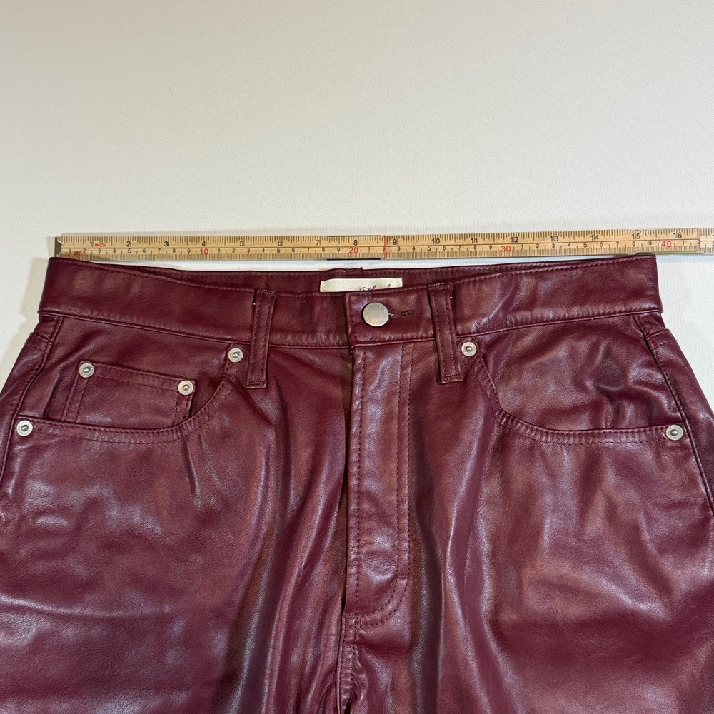 Universal Thread Maroon Leather Pants - image 5